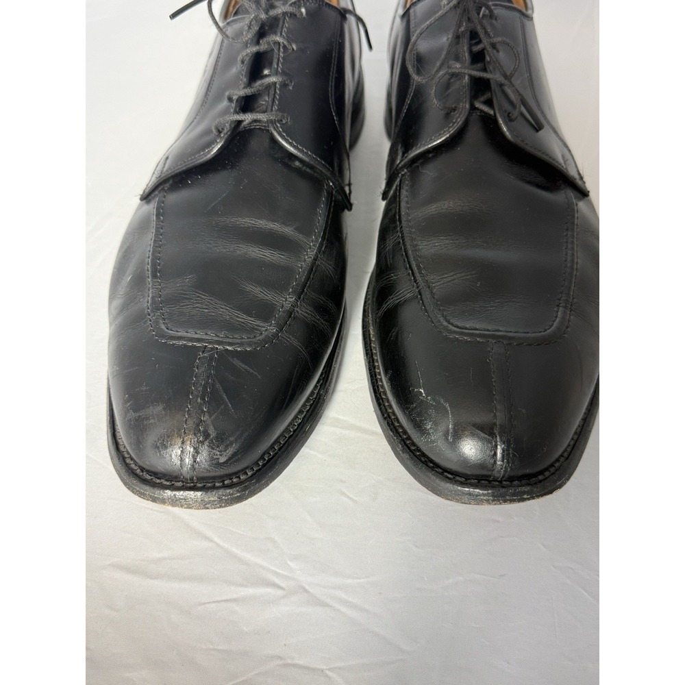 Allen Edmonds Hancock Black Leather Derby Dress Shoes Round Toe 15 D Men's - Picture 5 of 9